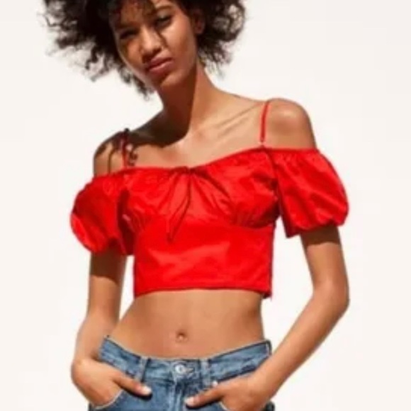 Small Zara milk maid shoulder top - Picture 7 of 8